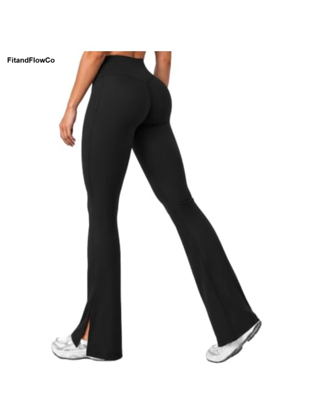 Sunzel Split Hem Flared Leggings High Waisted Bootcut Yoga Pants